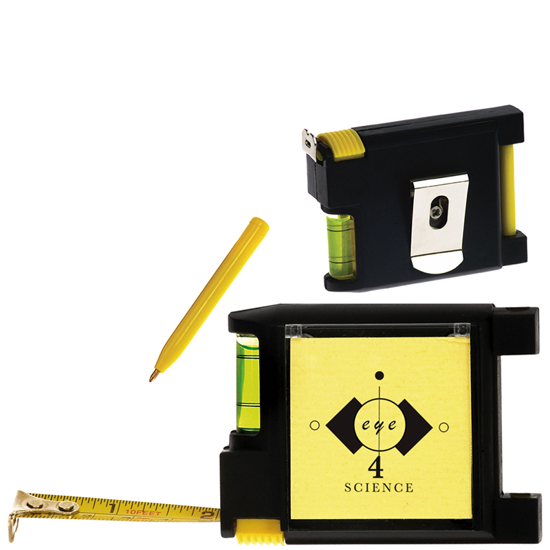 Multi-Function Tape Measure w/ Level/ Notepad & Pen 6