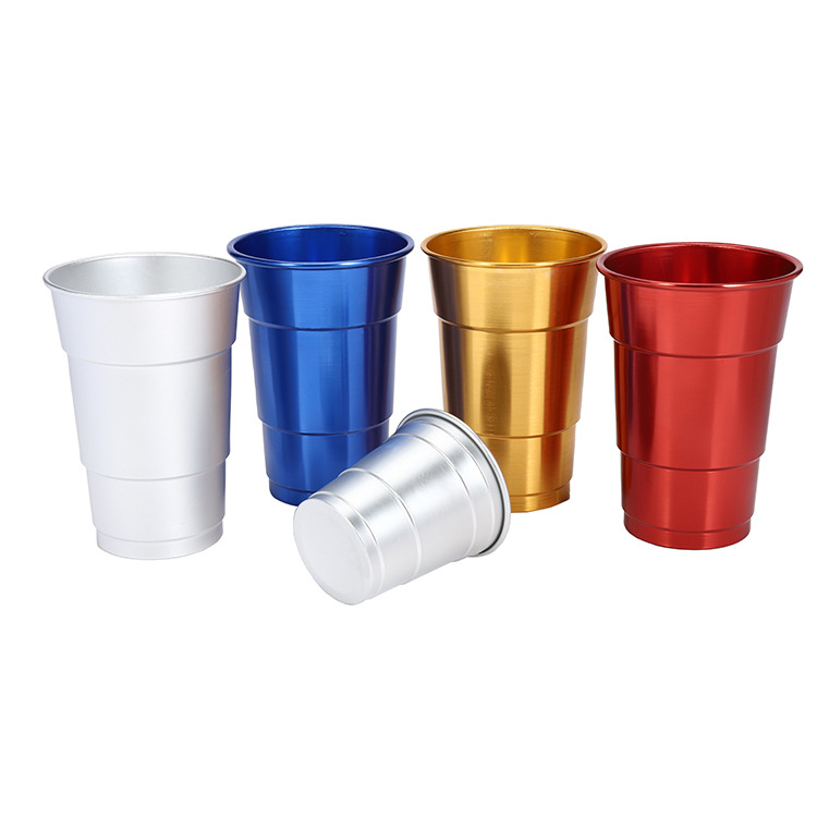16 Oz Reusable Aluminum Beer Mug 3