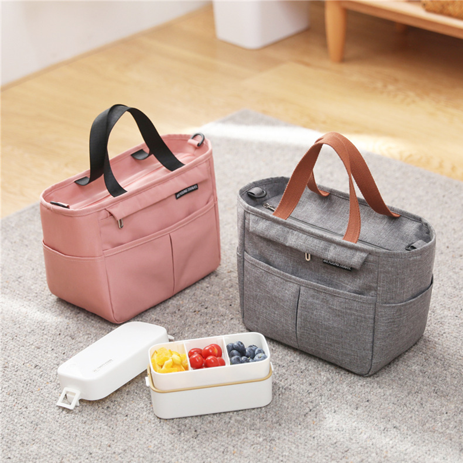 Reusable Insulated Cooler Lunch Bag Container 6