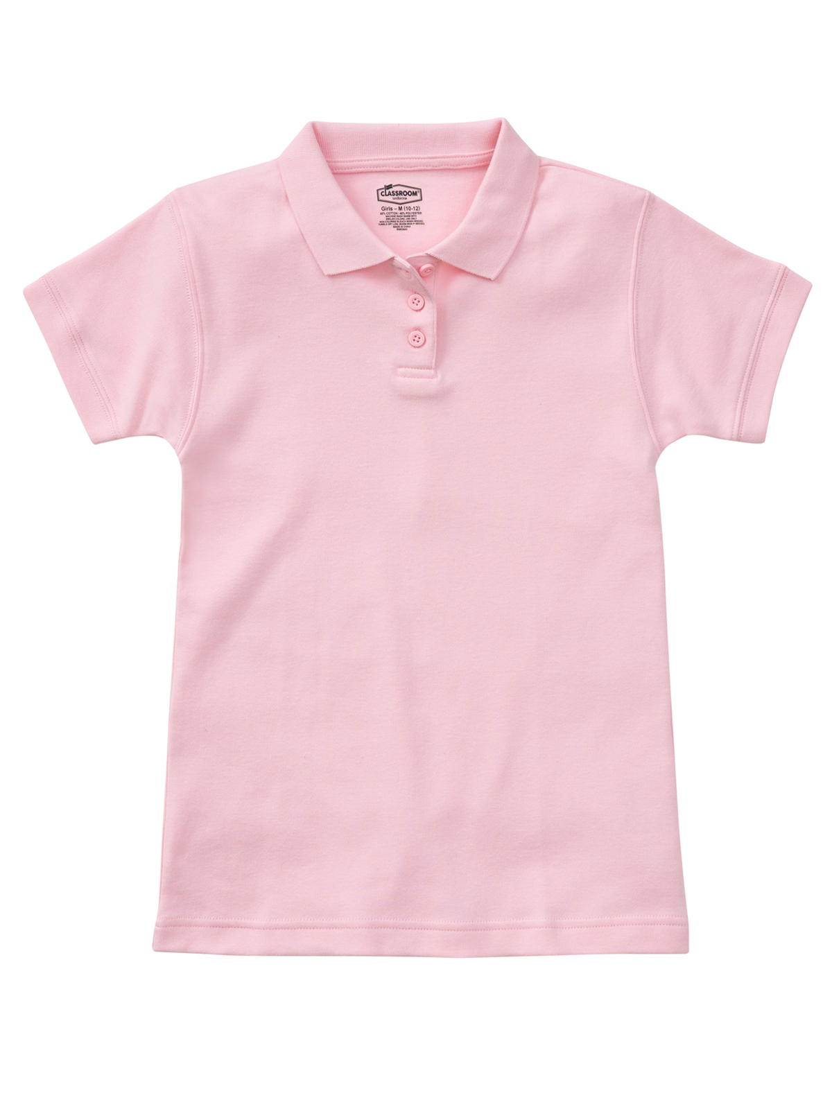 Classroom Uniforms - Girls' Short Sleeve Fitted Interlock Polo 9