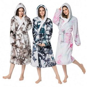 Double-Sided Tie-Dyed Nightgowns For Men And Women 2