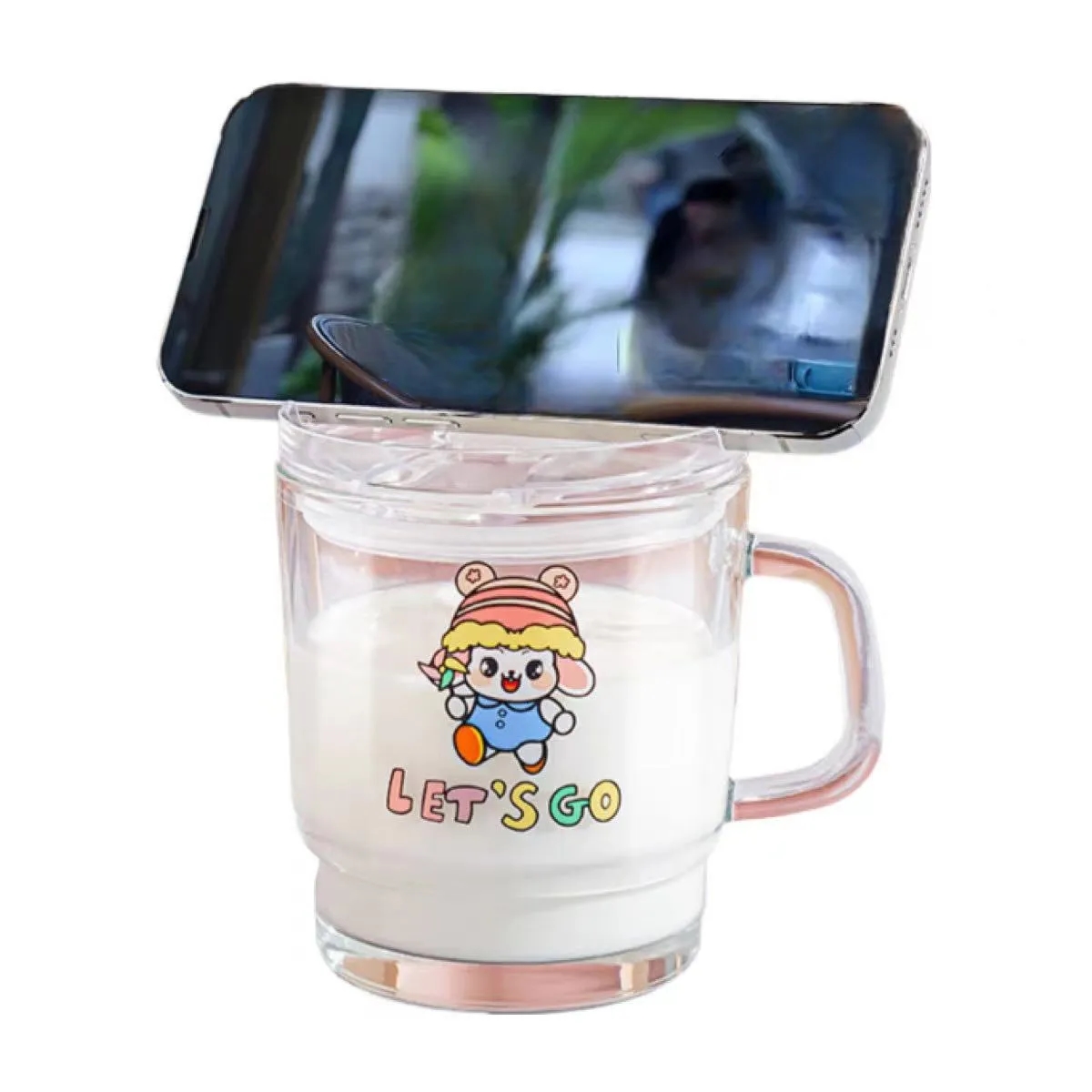Glass Drinking Straw Cups 5