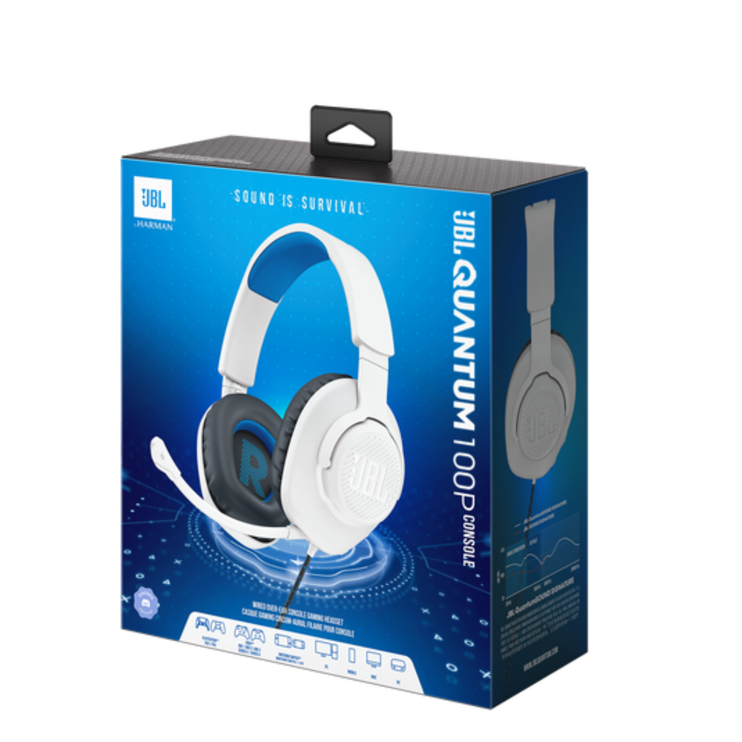 JBL® Quantum 100P Console Wired Gaming Headset for PlayStation 2