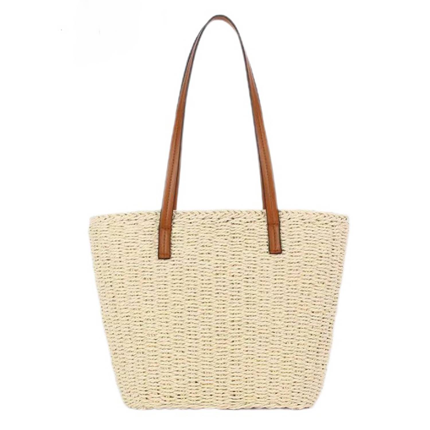 Fashion Handmade Woven Tote Bag for Summer Beach Travel, custom tote bag with logo imprint 2