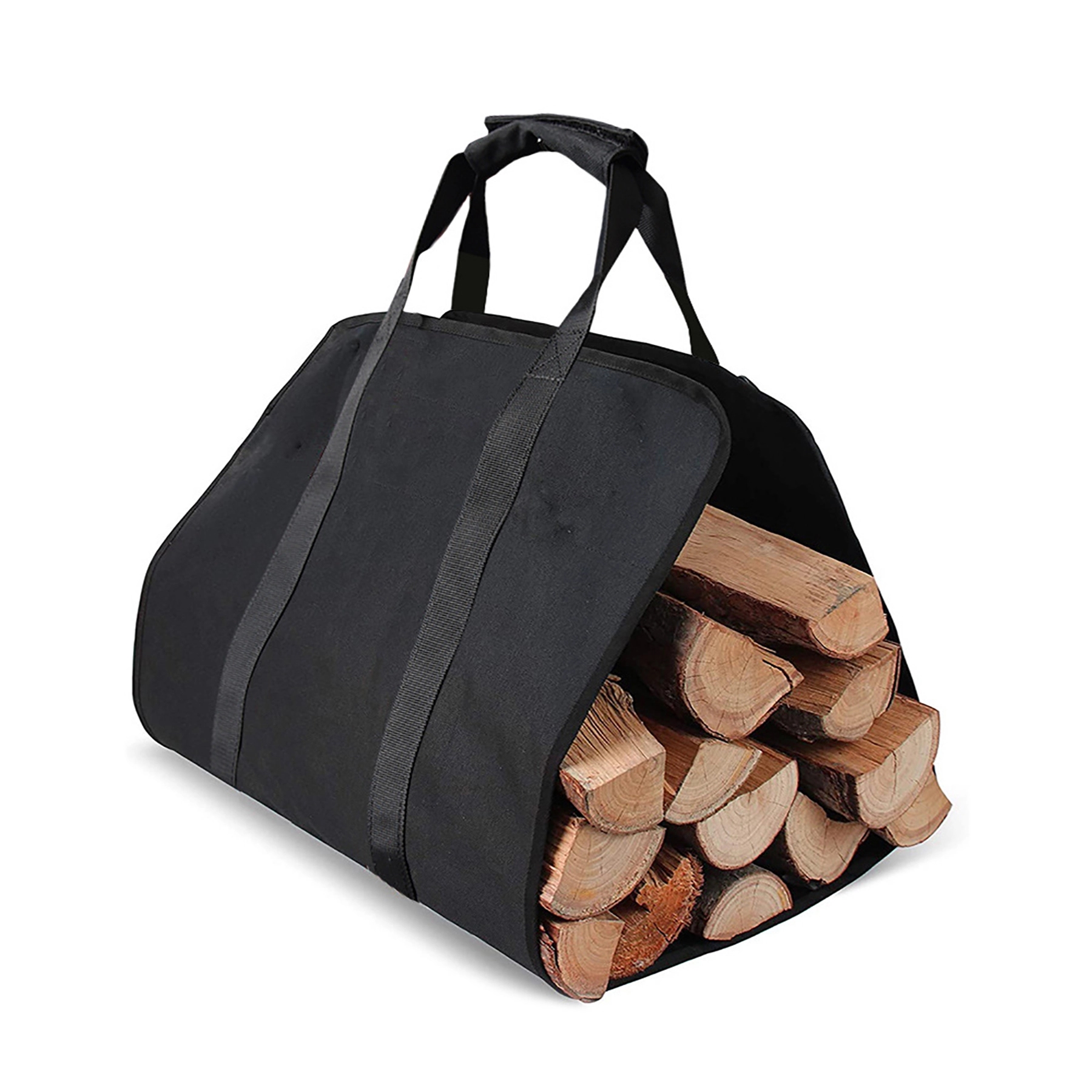 Fireplace Carrier Waxed Canvas Log Tote Bag 4