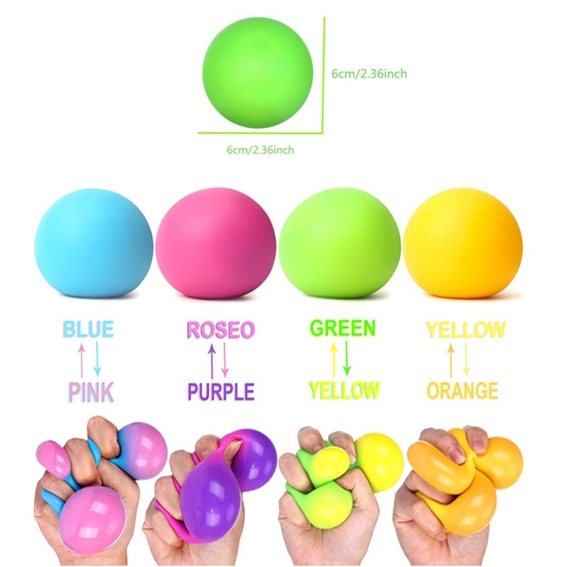 TPR Squeeze Color Changing Stress Relievers Ball 2