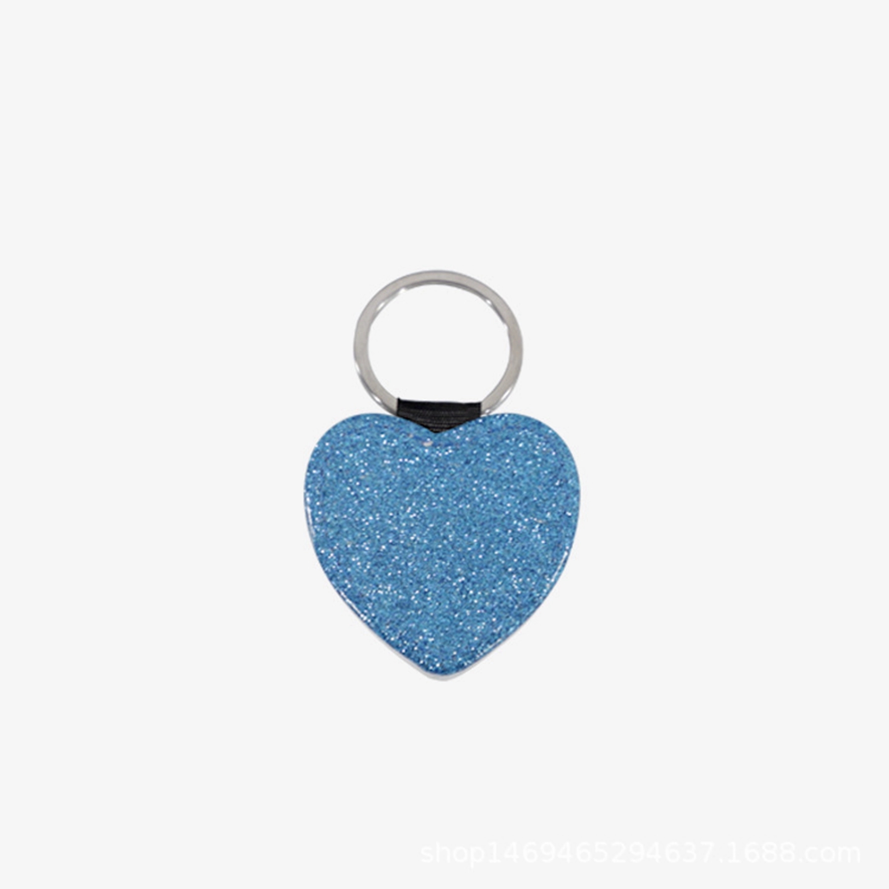 Bling Heart Shaped PU Key Chain 1