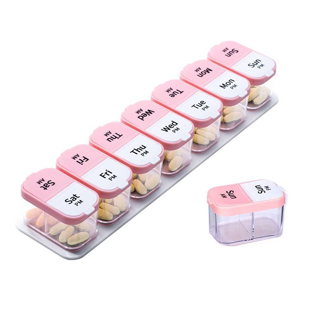 Pill Cases 7 Day for Am and Pm 3