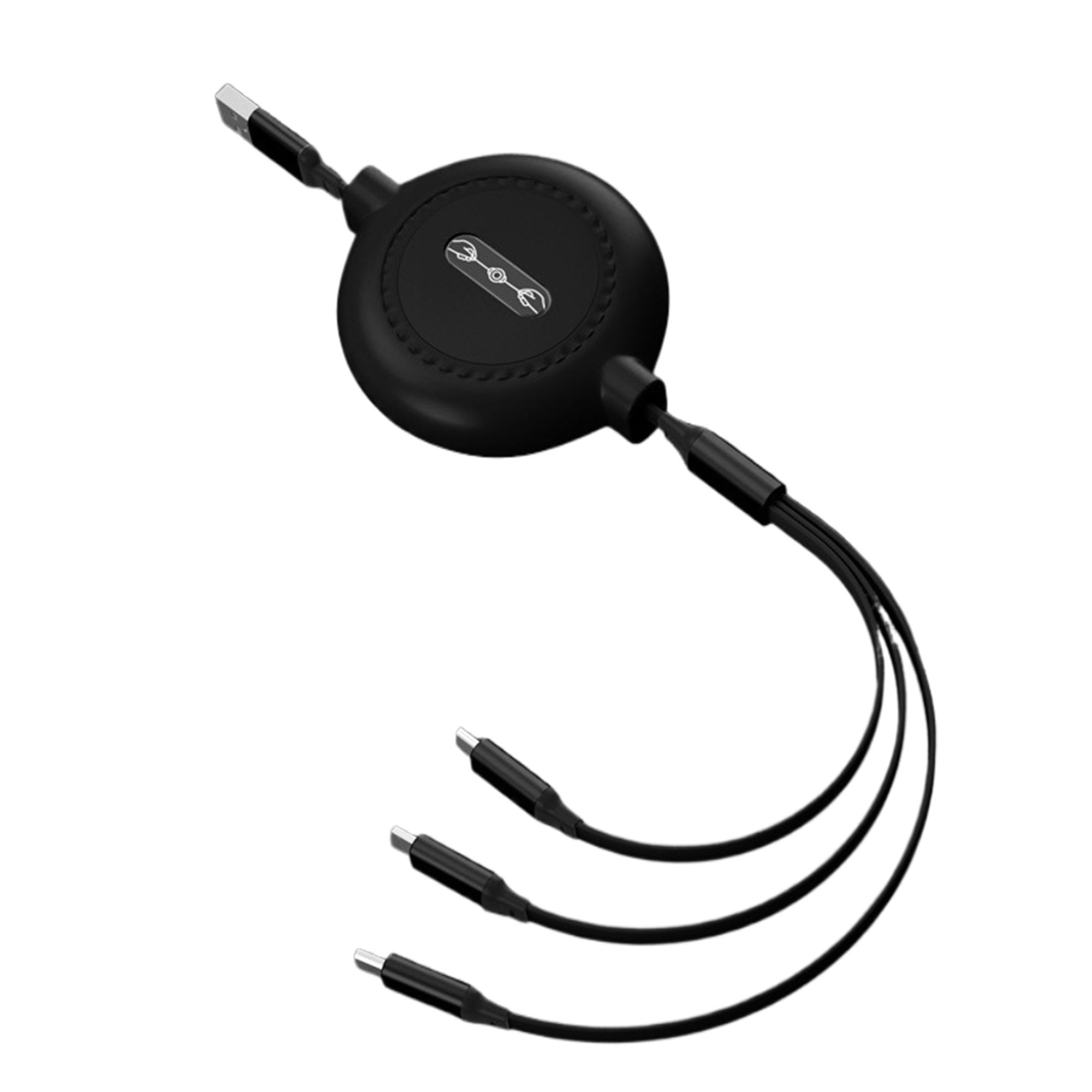 MOQ100 3-in-1 Retractable Portable Charging Cable 2