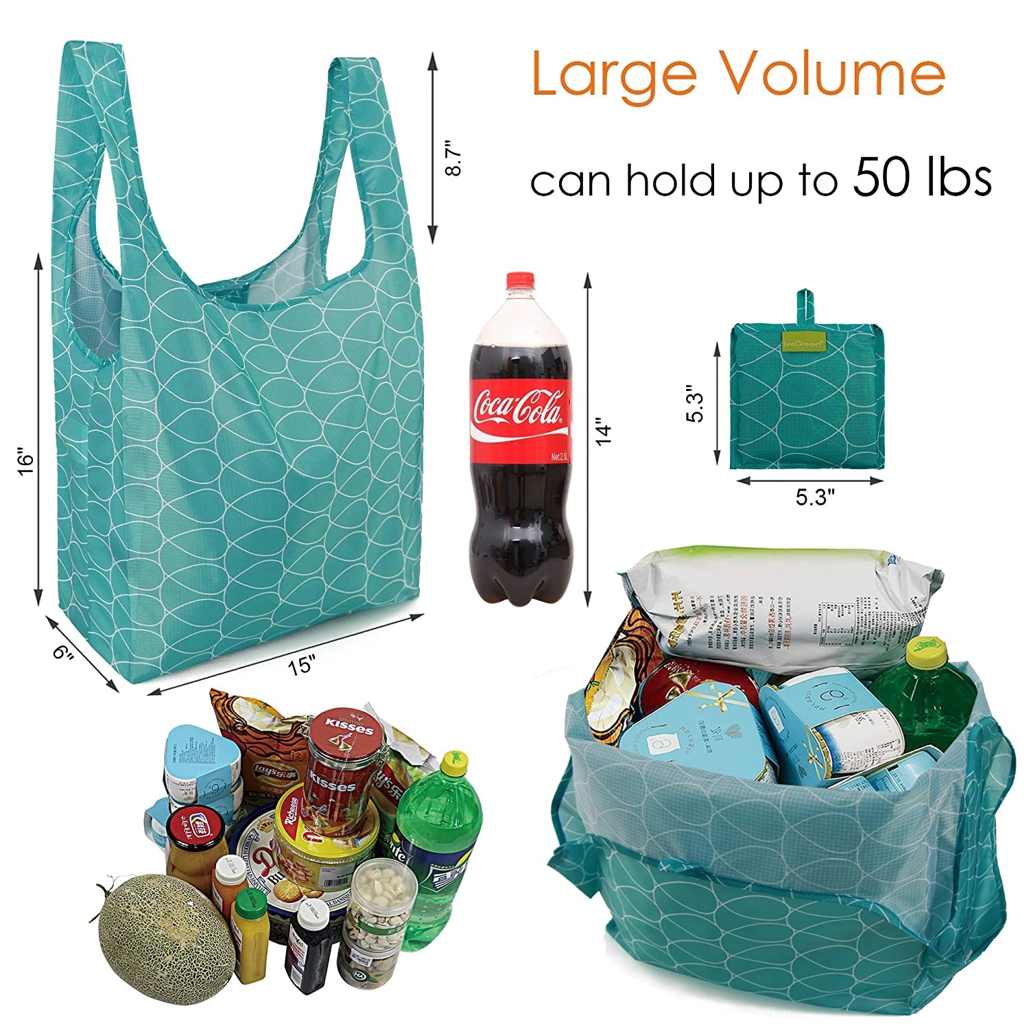 Foldable Shopping Tote 16