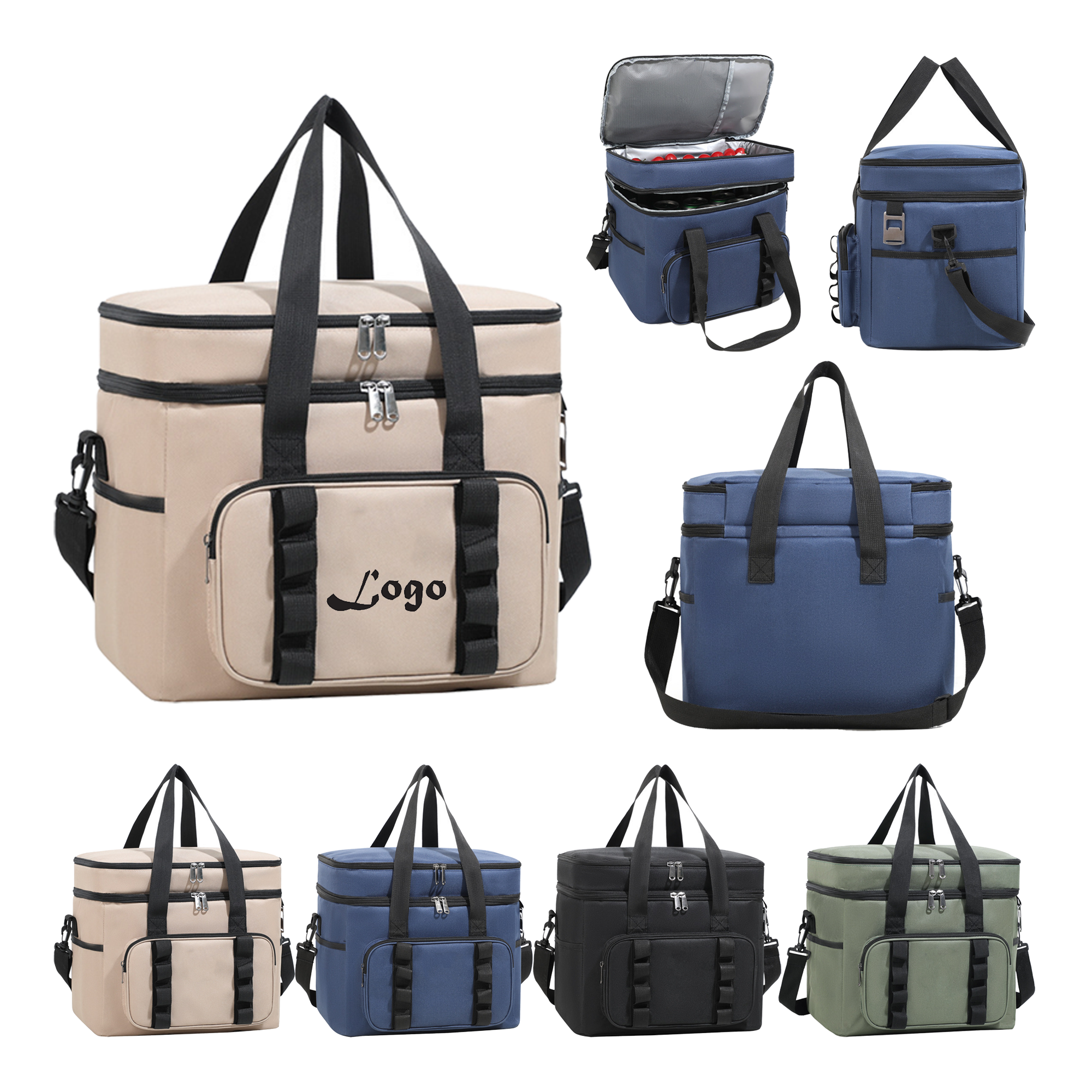 38 Cans Large Insulated Cooler Lunch Bag 2