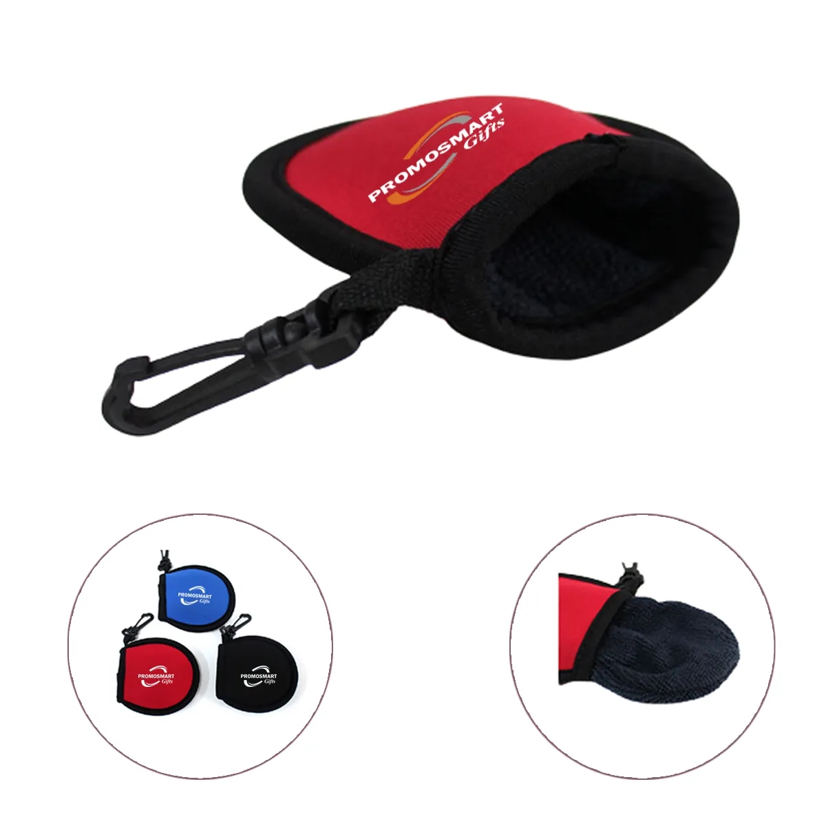 Colorful Golf Ball Pouch With Hook 2
