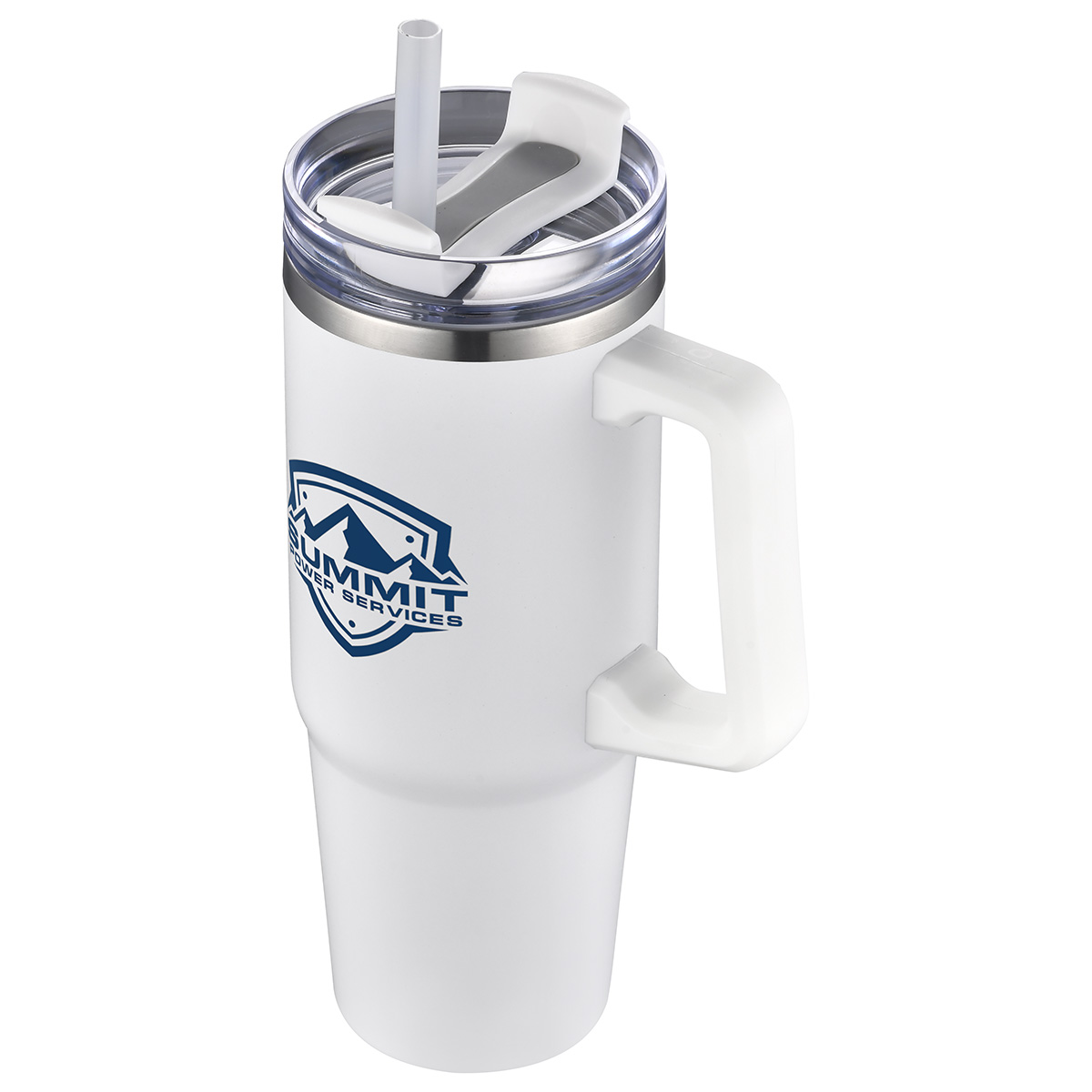 Milo 30 oz Vacuum Insulated Stainless Steel Mug with Straw 16
