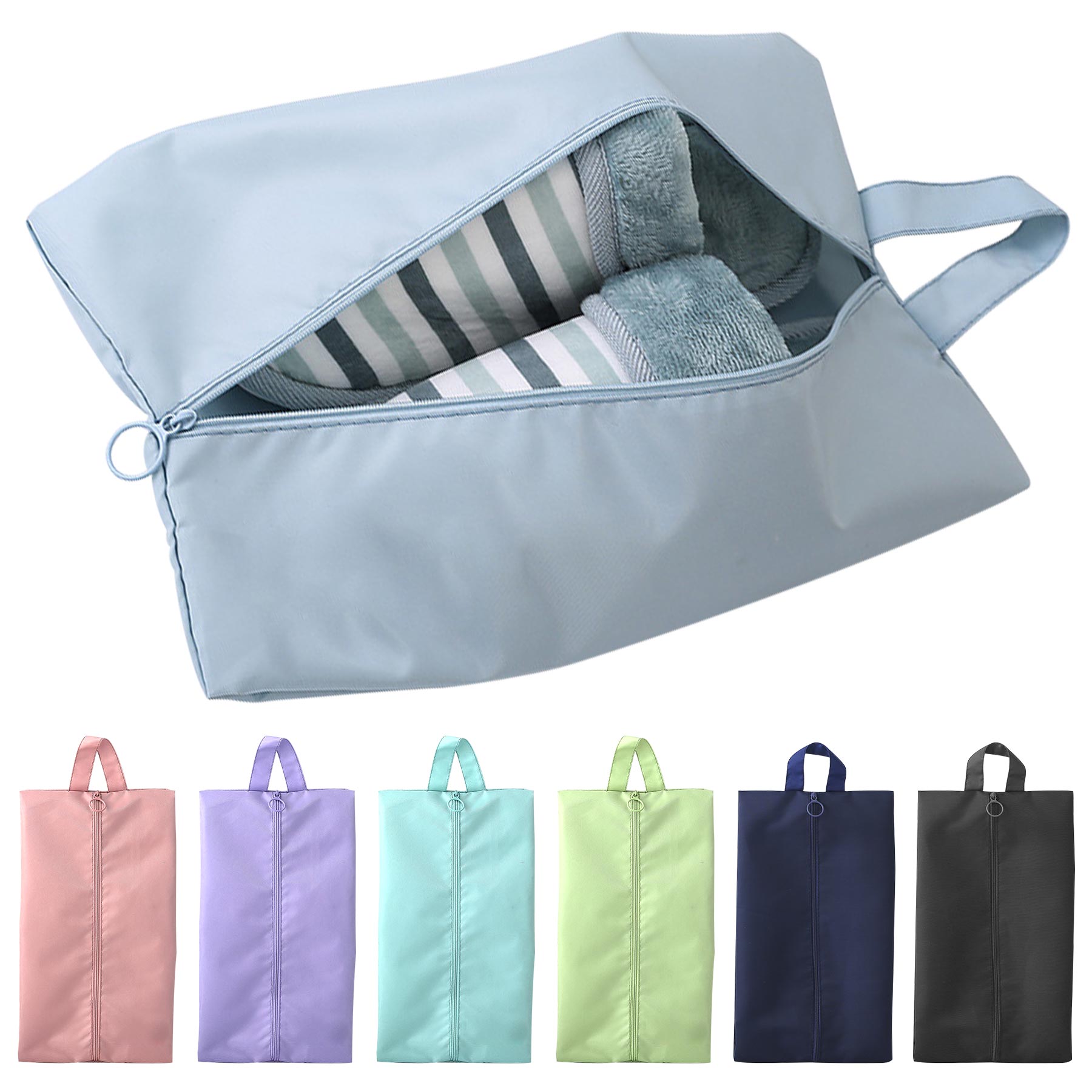 Storage Bags with Zipper & Handle for Shoes 2