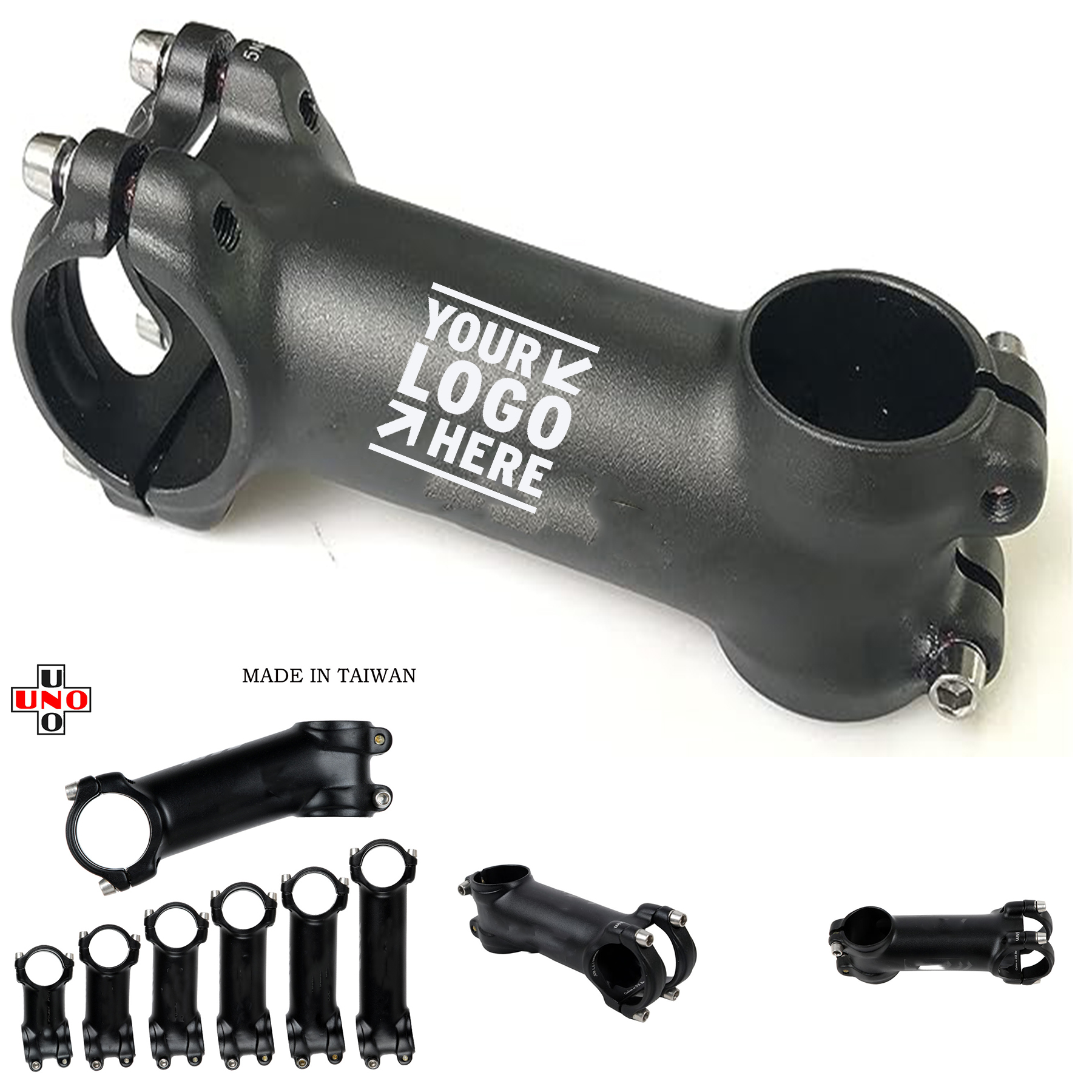 Mountain Bike Stem Bicycle Handlebar Riser Aluminum Alloy 7 Degree Bicycle Steerer 1
