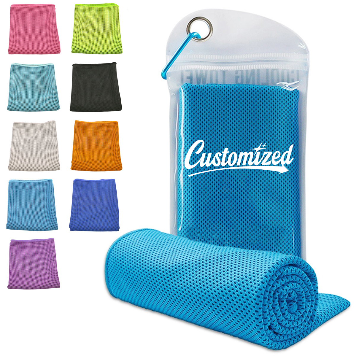 Quick Dry Microfiber Cooling Towel with Pouch 3