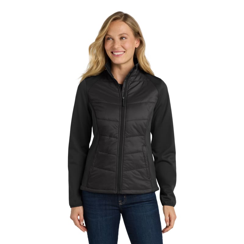 Port Authority Women's Hybrid Soft Shell Jacket. 8