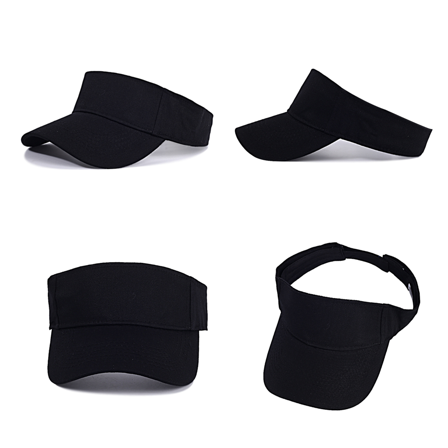 Stock Solid Color Cotton Visor - Sports Style 13