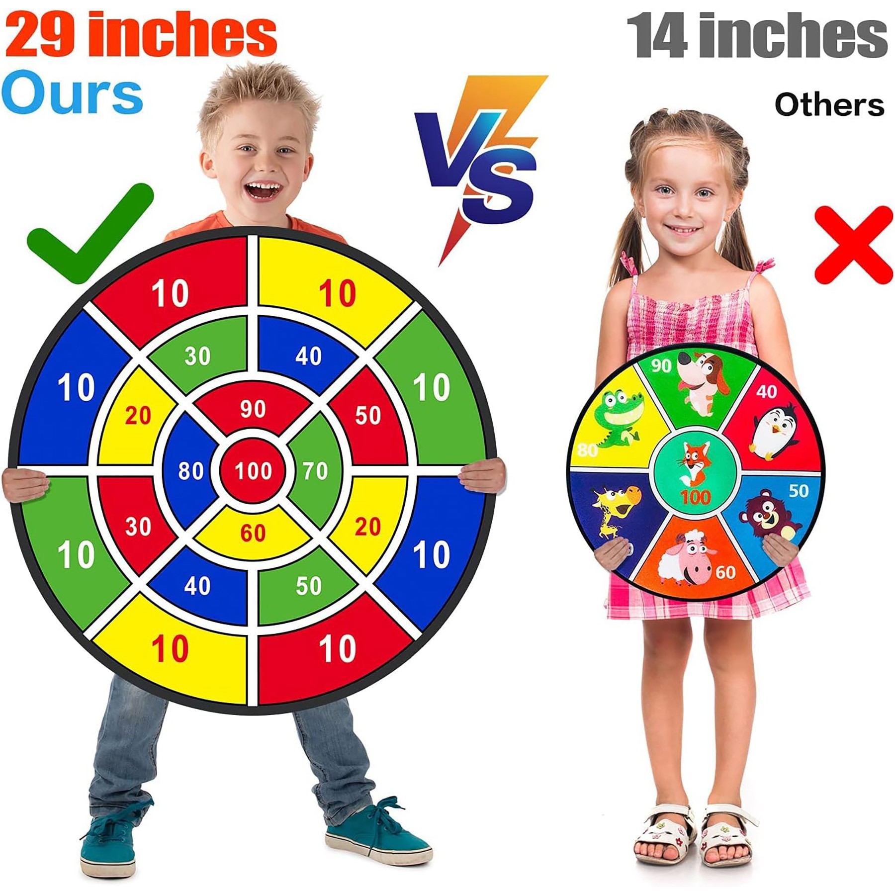 29 Inch Double Sided Big Dart Board 3