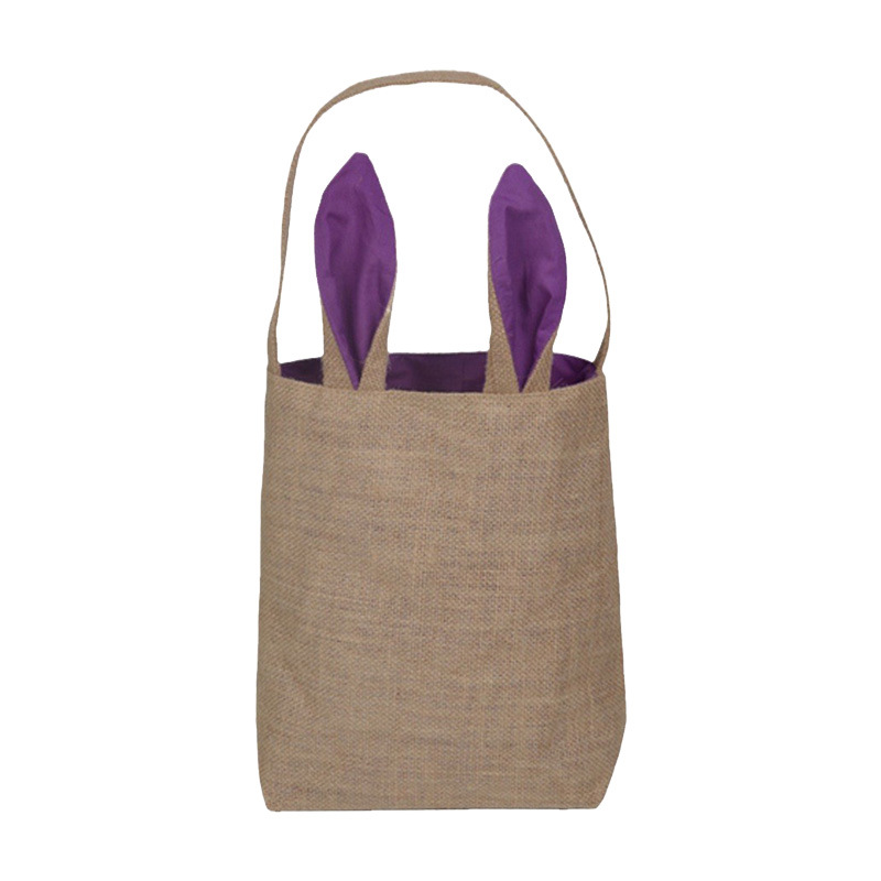 Burlap Easter Bunny Bags 4