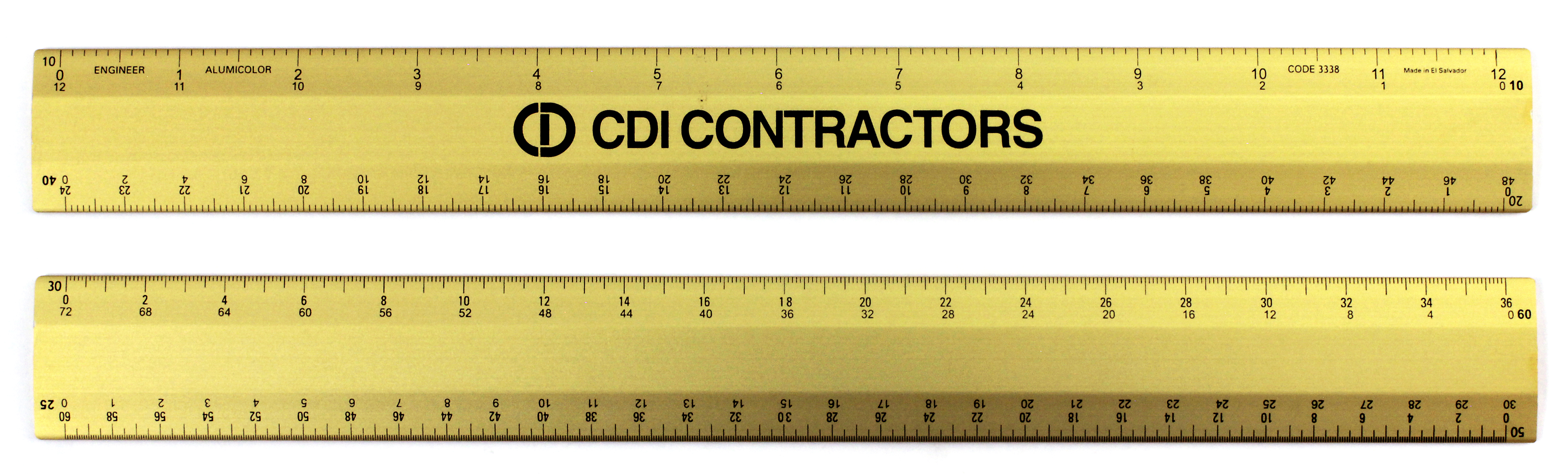12" 4-Bevel Double-Calibration Engineer Scale 7