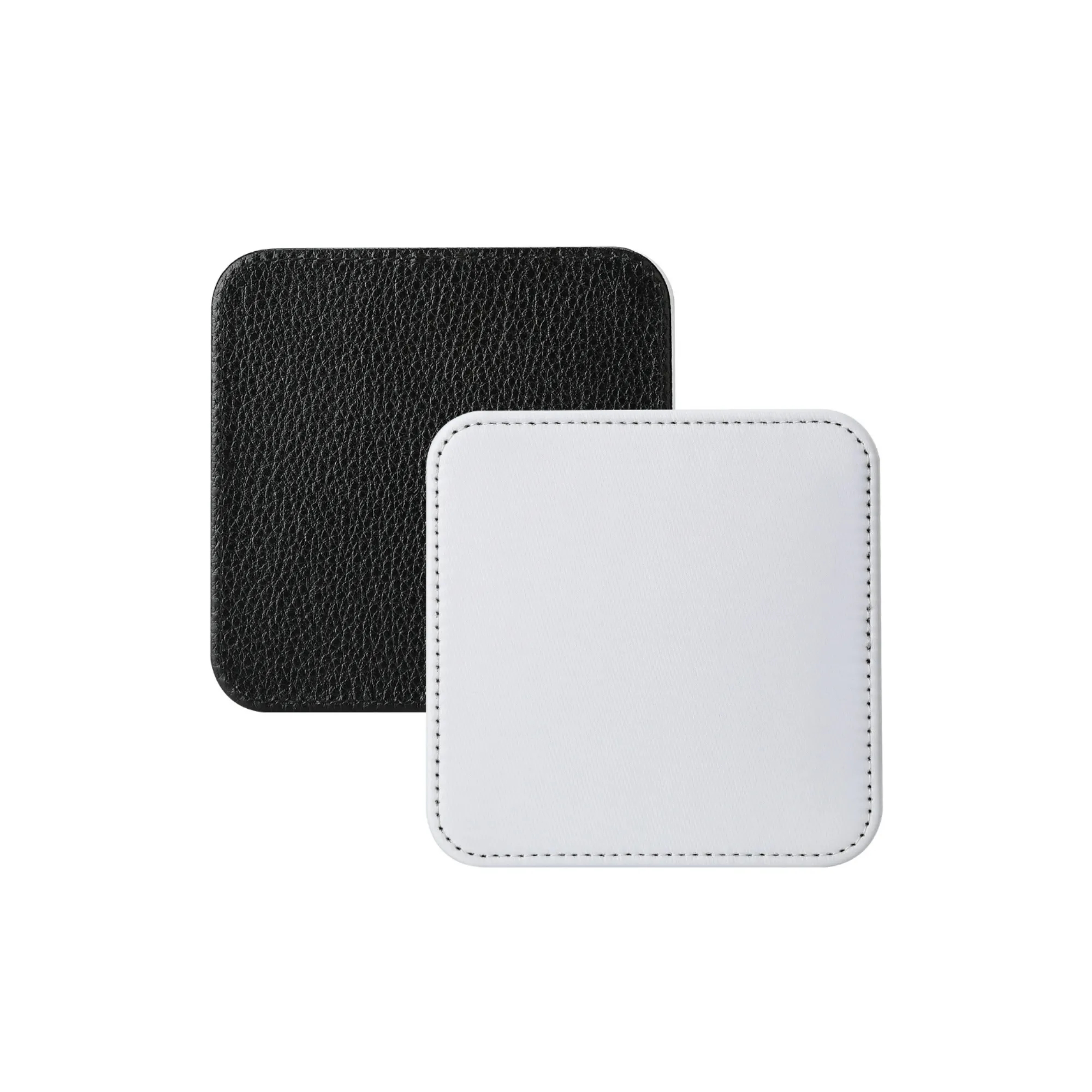 Premium PU Leather Coaster with Sewn Edge 9