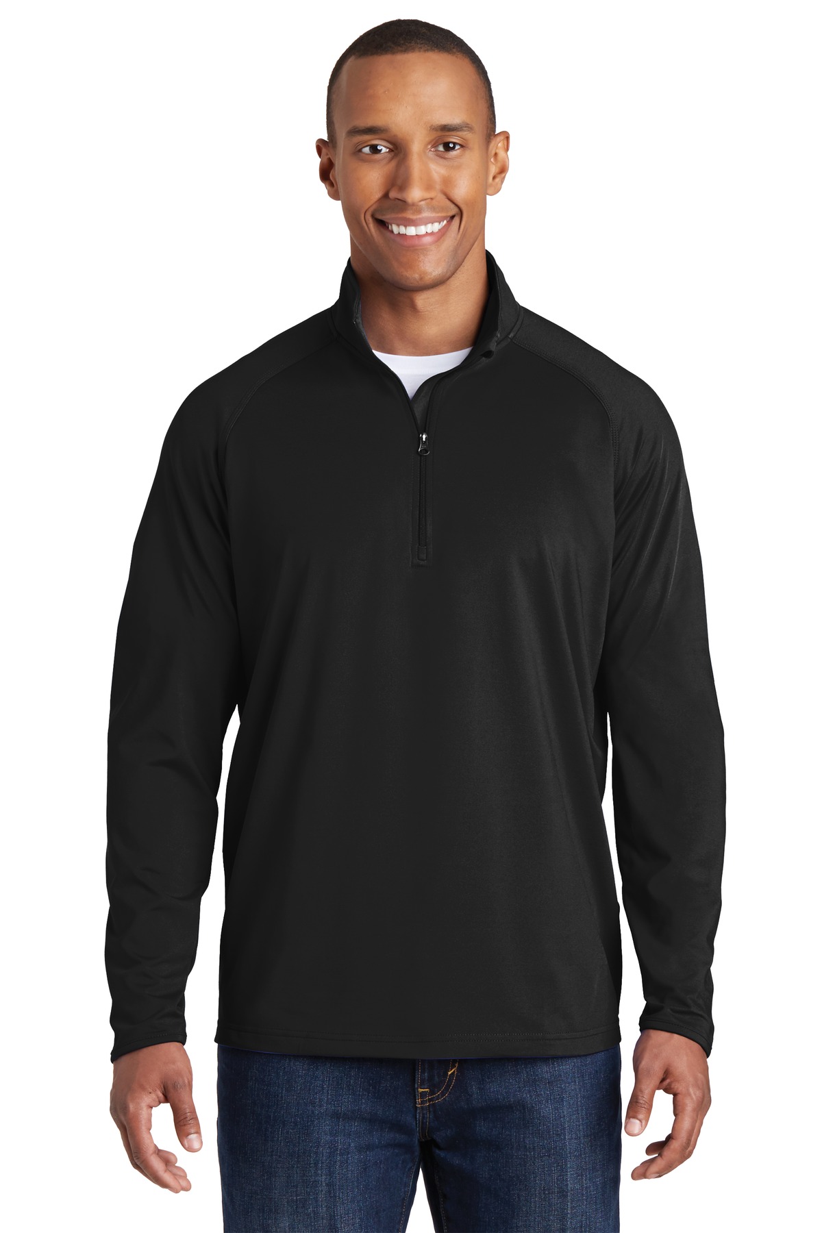 Tall Sport-Wick Stretch 1/4-Zip Pullover
