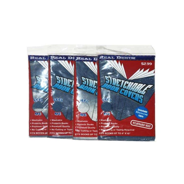 Stretchable Book Covers - Assorted Denim Fabrics 1
