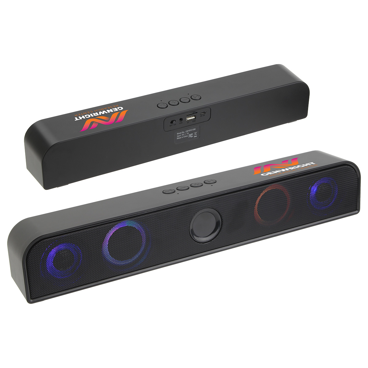 Rhyme Light Up Stereo Speaker Bar 2