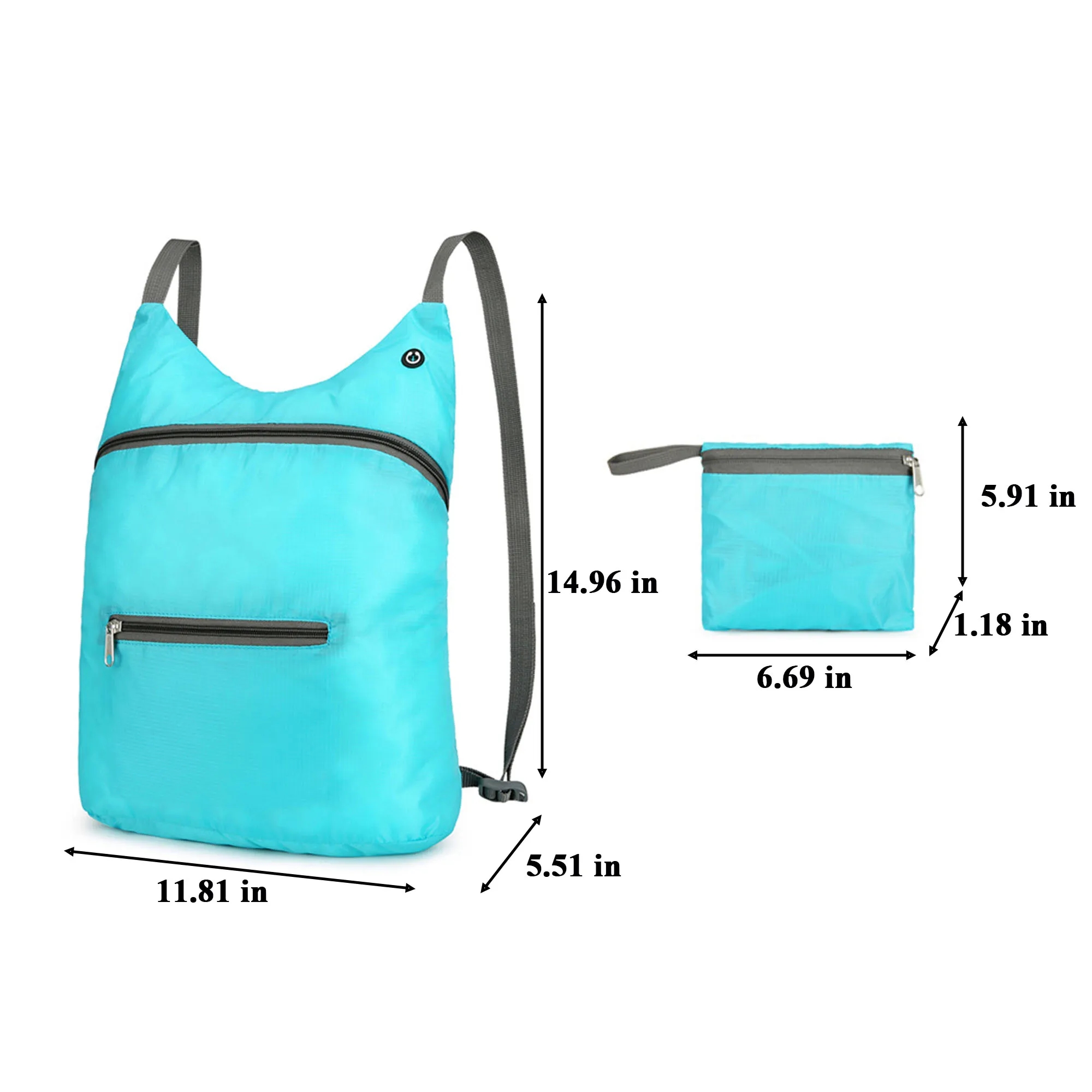 Ultra Lightweight Foldable Backpack Packable Daypack 2