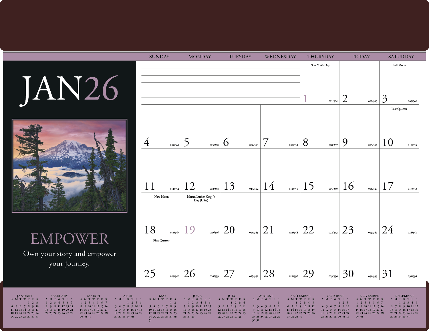 Triumph® Calendars Motivations Desk Pad 15