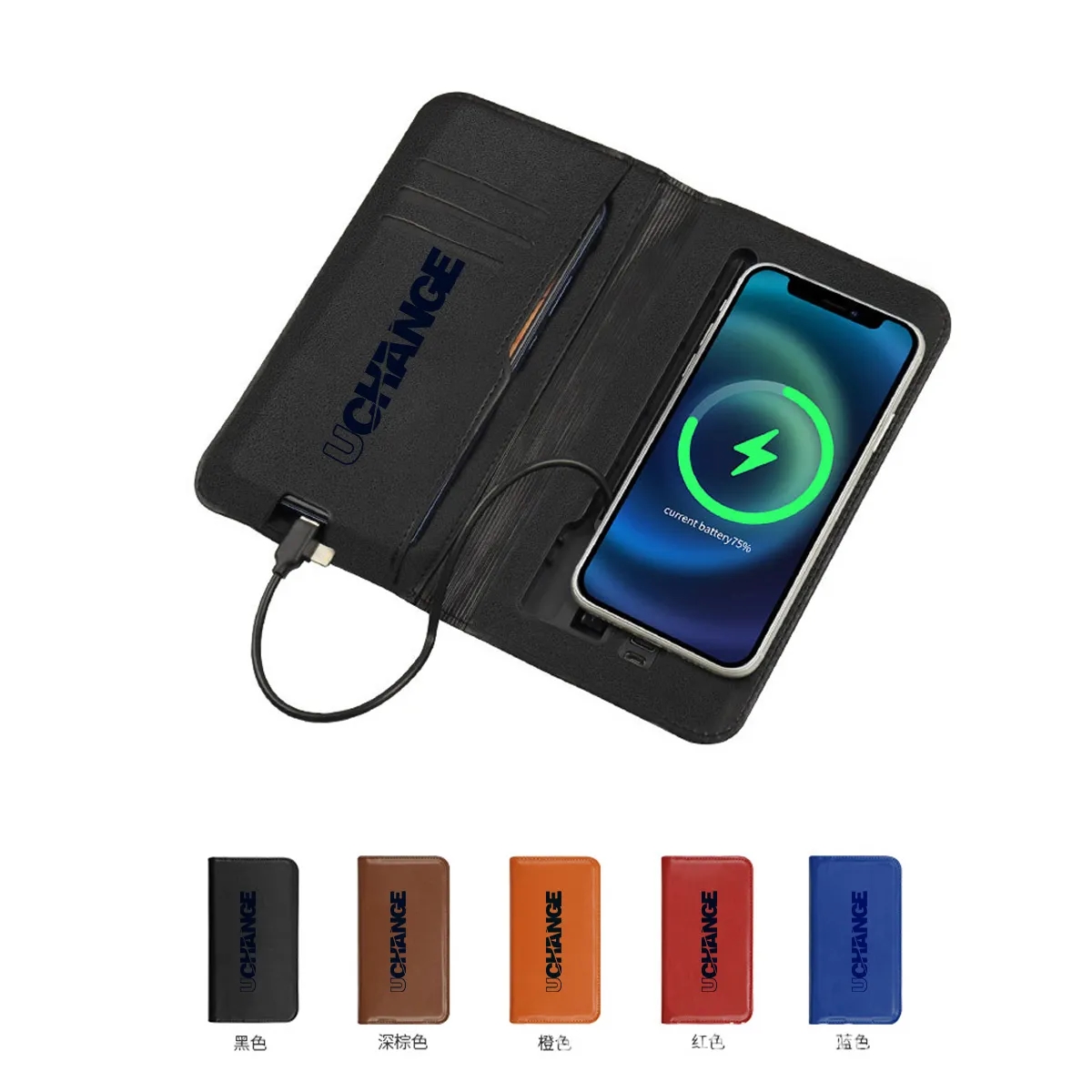 Executive Folio Case With Built-in Power Bank 5