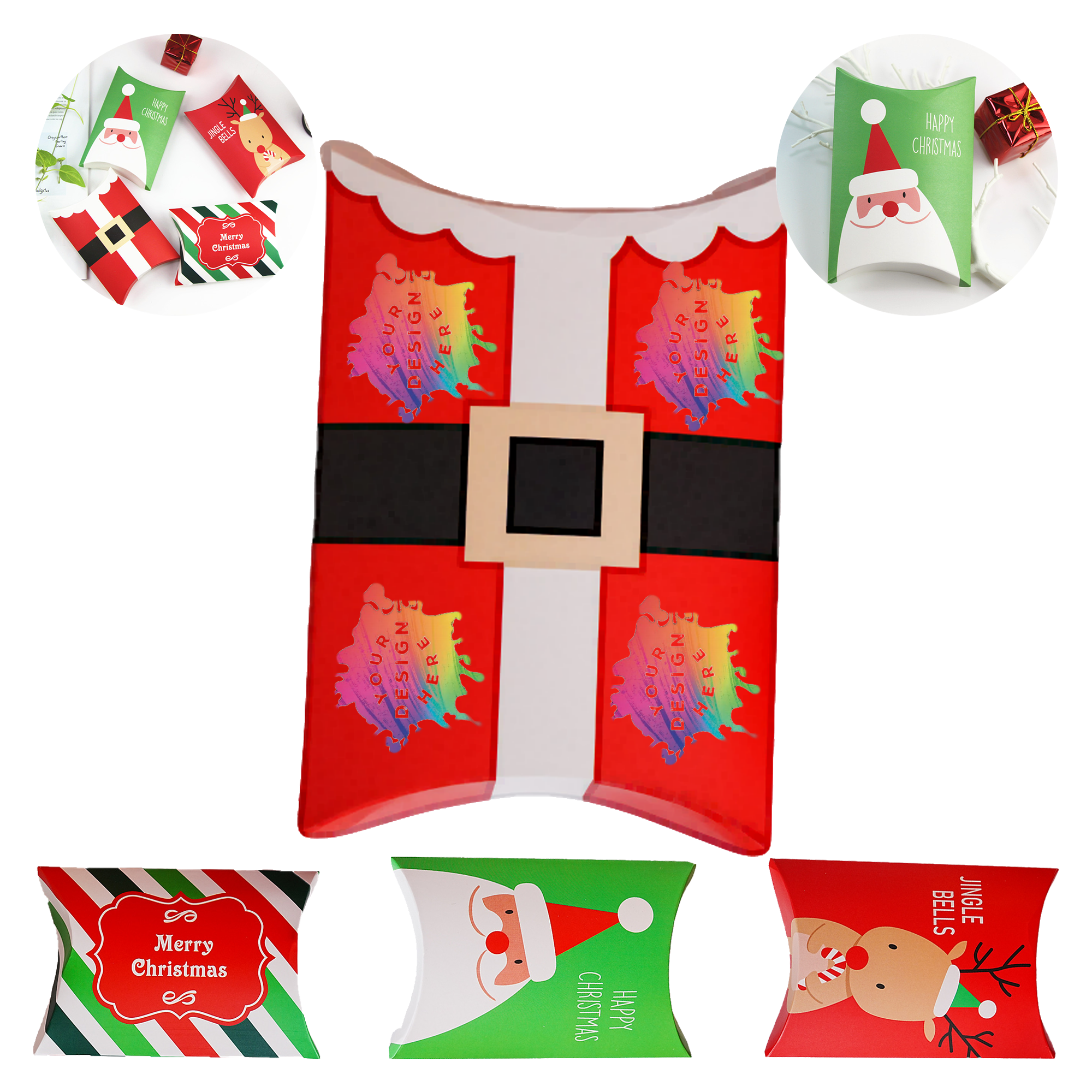MOQ 100pcs Custom Christmas Carton Box 2