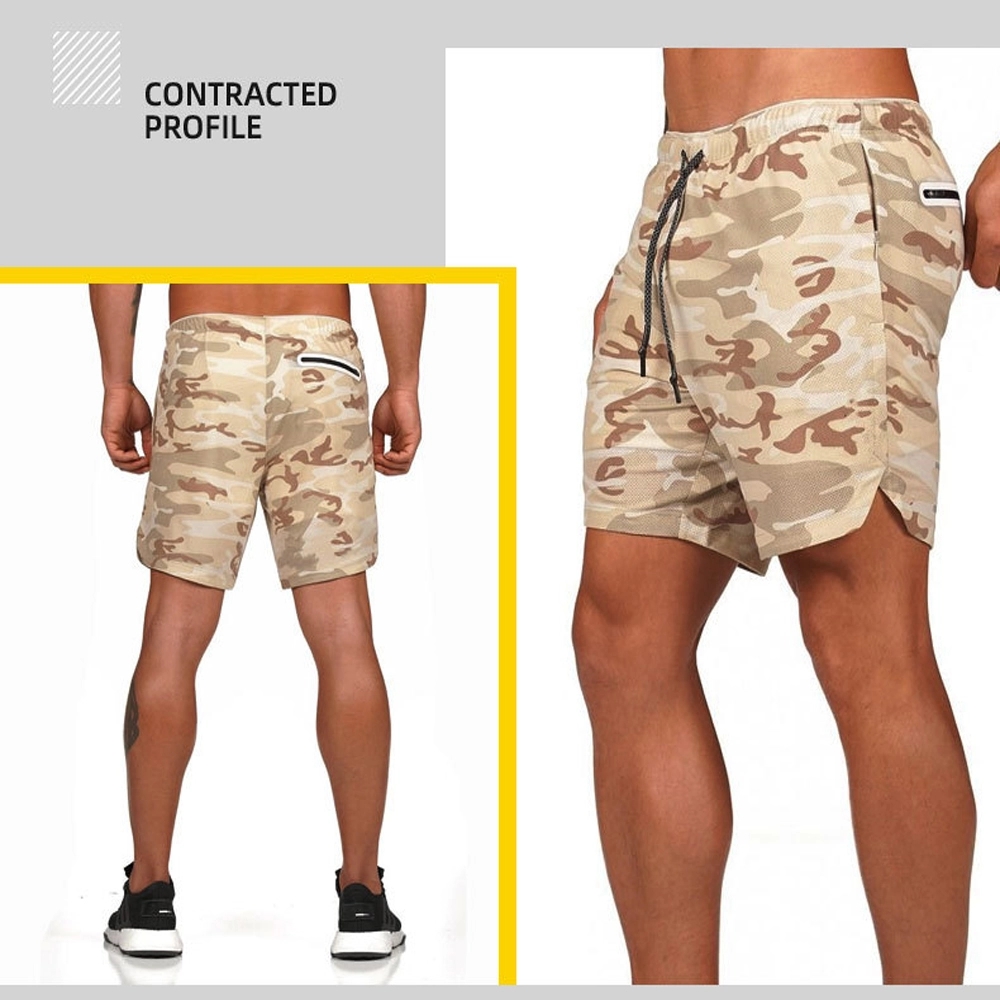 Men'S 2 In 1 Workout Sport Shorts 2