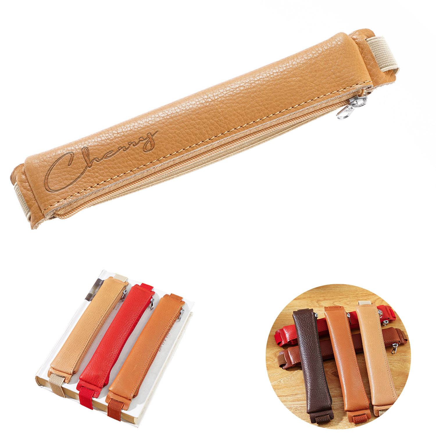 Single Cow Leather Pen Case 3