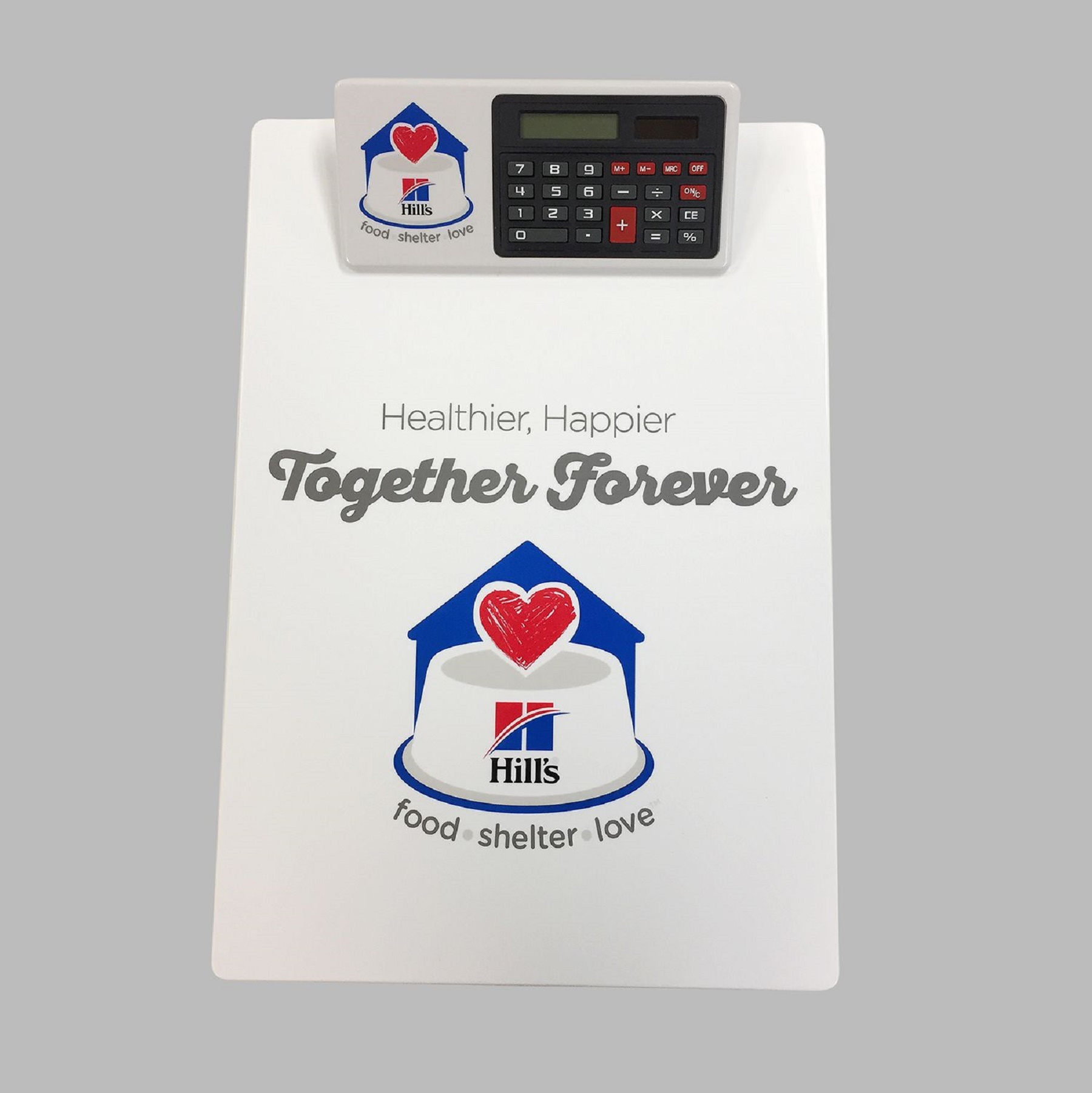 Letter Size Clipboard w/Dual Power Calculator Clip 43