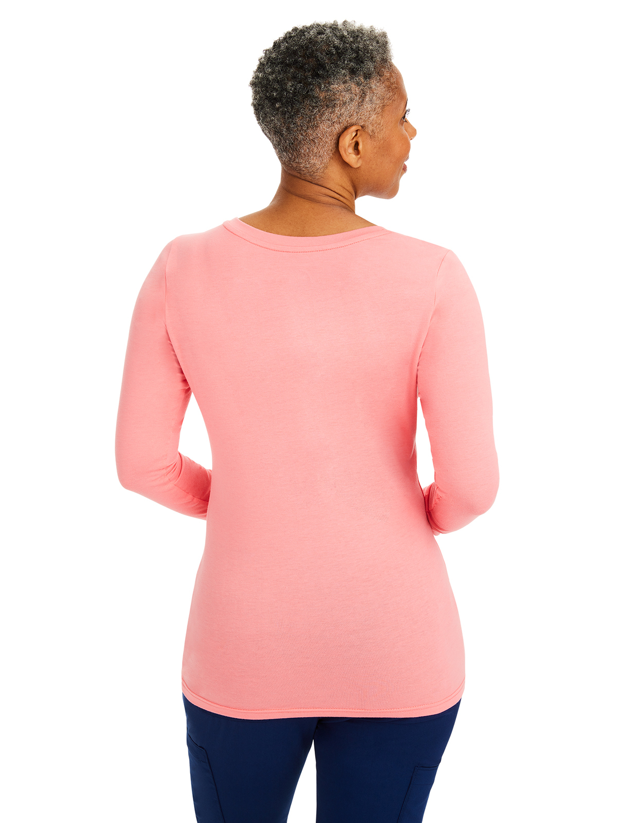 Healing Hands - HH Knits - Women's Pocketless Melissa Long Sleeve Underscrub Tee 5