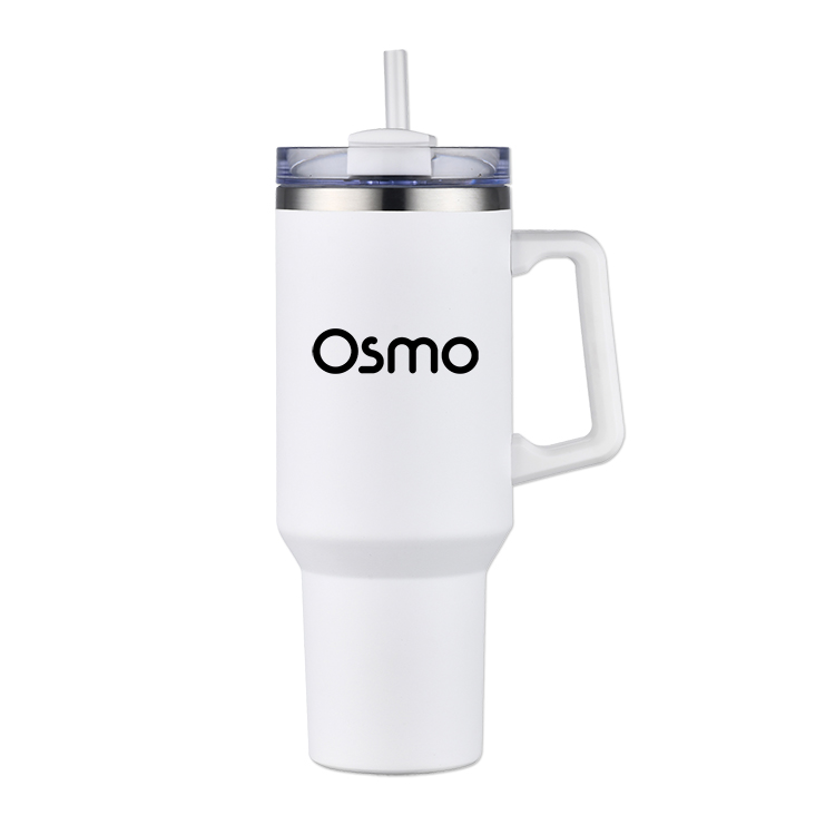 40 Oz. Travel Mug with Handle & Straw 12