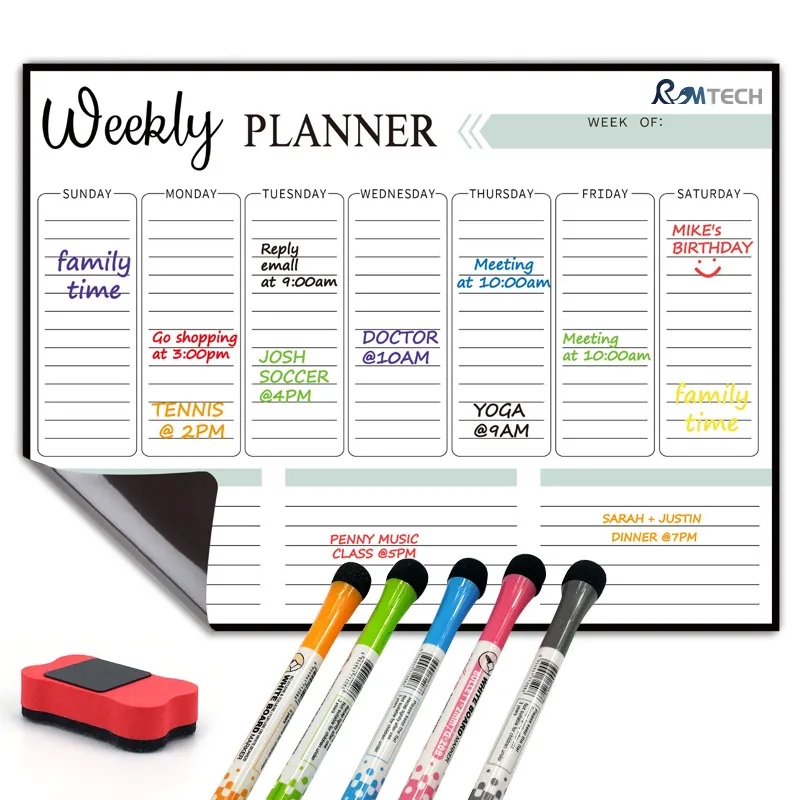 Monthly Magnetic Writing Board For Fridge 2