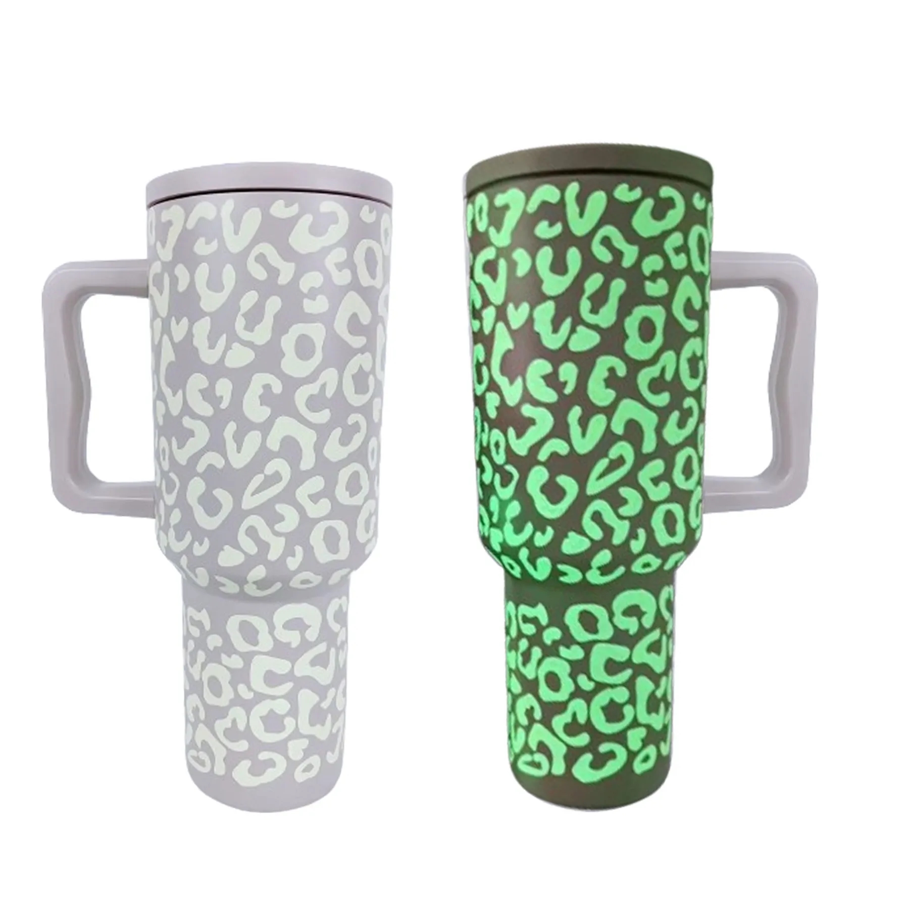 40 Oz. Glow In Dark Luminous Vacuum Tumbler with Straw 2