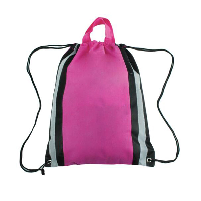 Polyester Reflective Drawstring Backpack 3