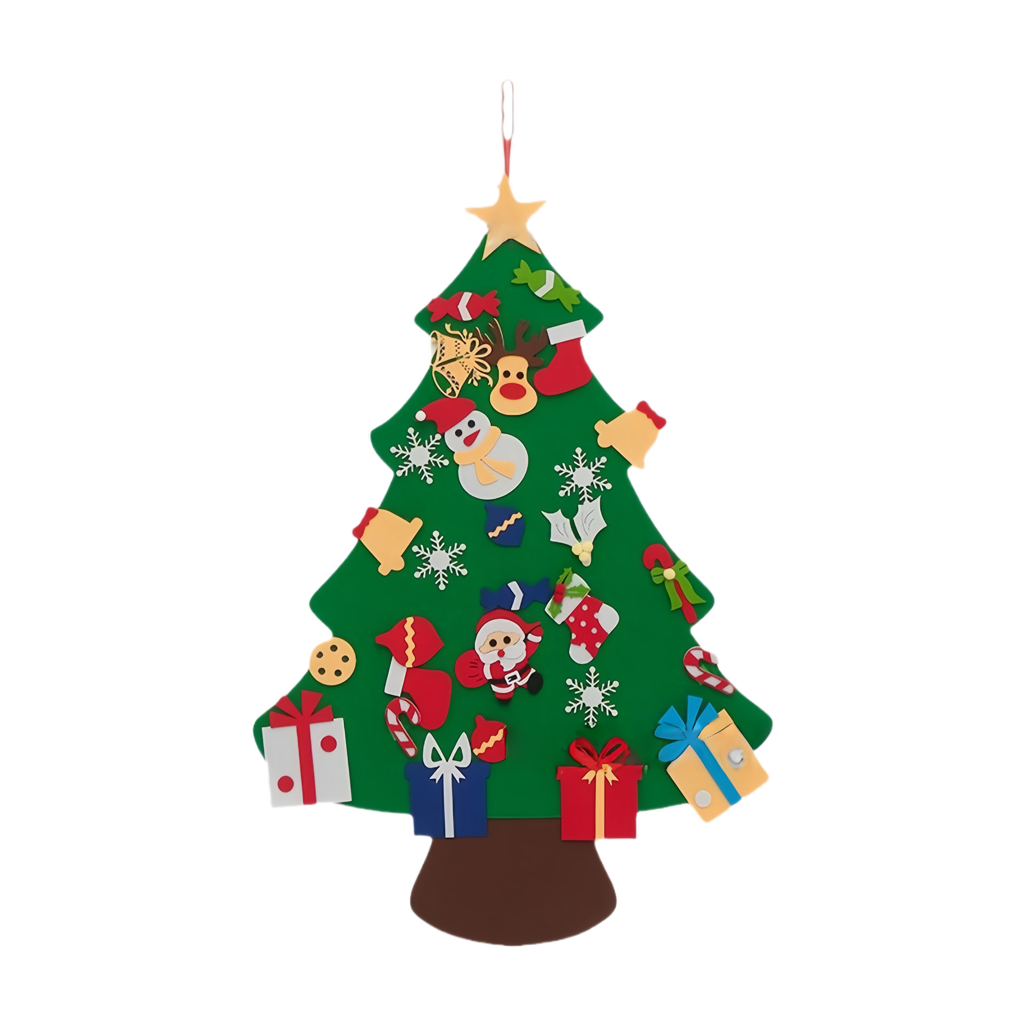 DIY Spliced Felt Christmas Tree Ornament 14