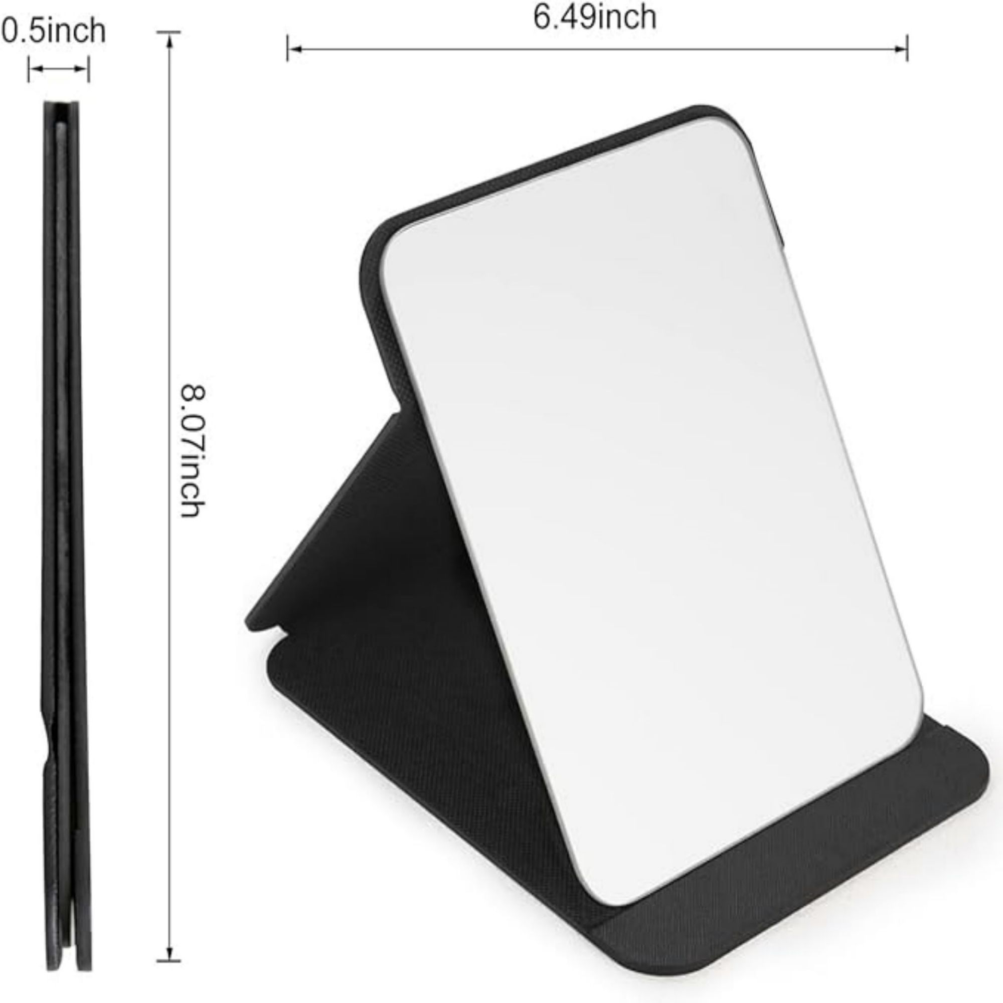 Personal Frameless Portable Beauty Adjustable Makeup Stand Mirror 2