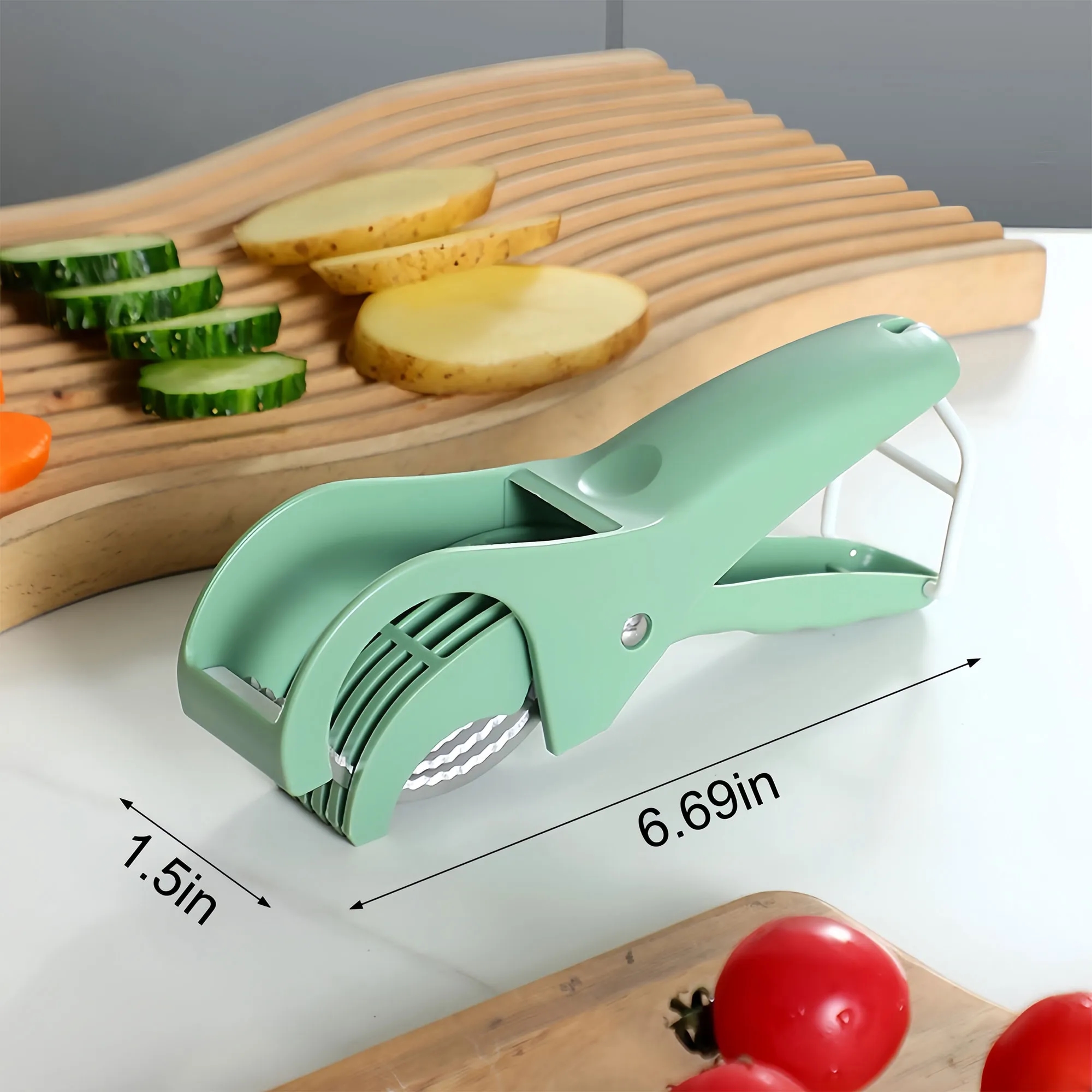 Efficient Stainless Steel Vegetable Fruit Slicer 4