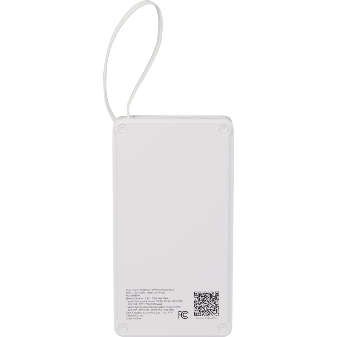 Pure Power 10,000 mAh 35W PD Power Bank 42