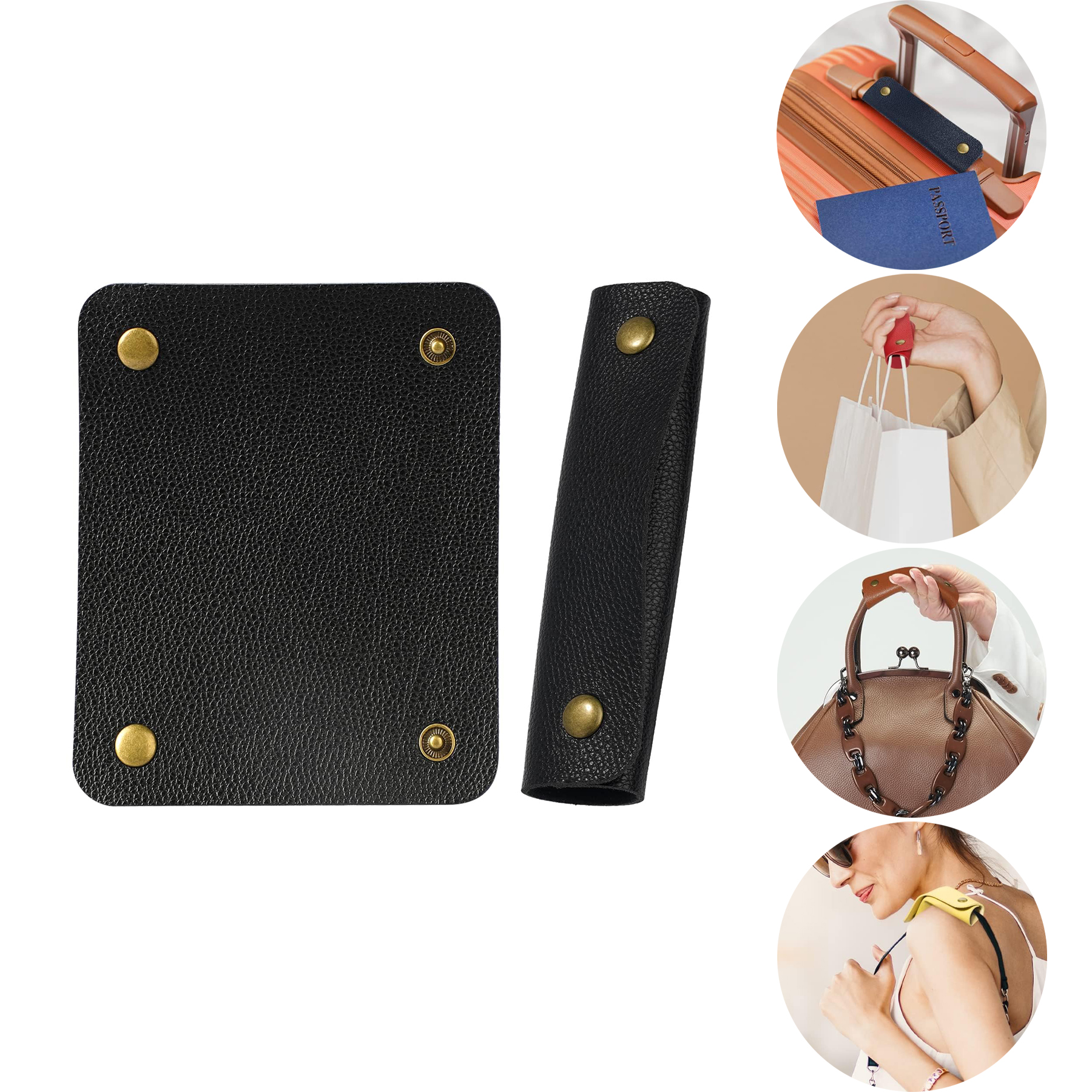 Leather Luggage Handle Wrap 2