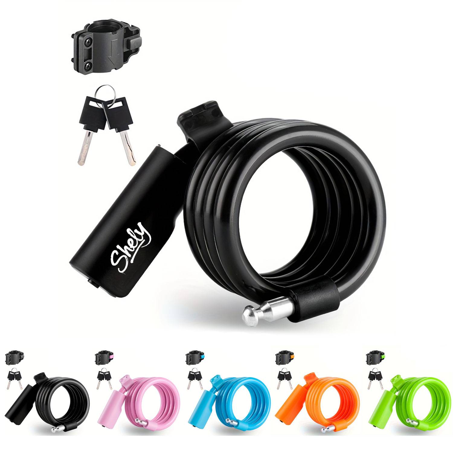 Portable Anti Theft PVC Bike Cable Lock 20