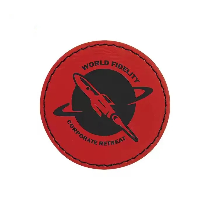 Vintage Round Leather Coaster 9