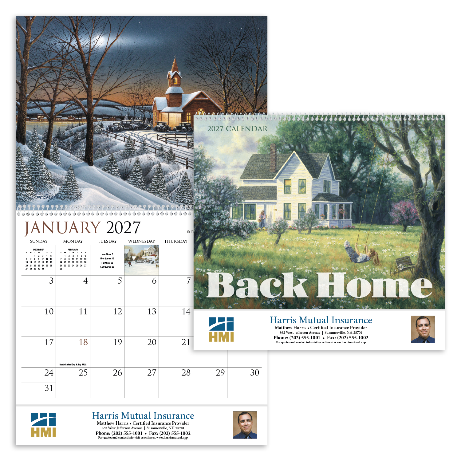HotLine® Products Back Home Appointment Calendar - Spiral 26