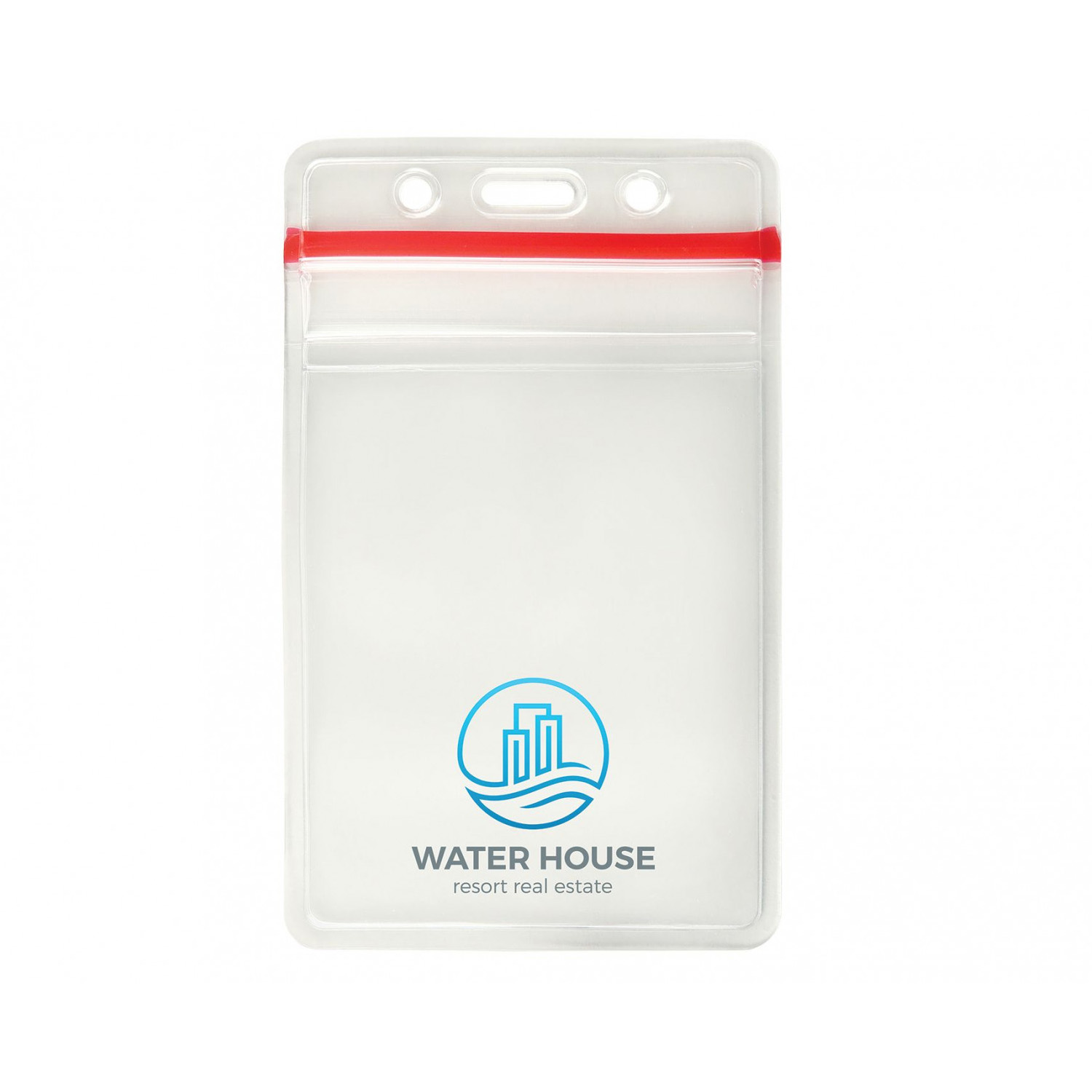 3.00" W x 4.95" H - Vertical Resealable Badge Holder (1 Color Imprint) 1